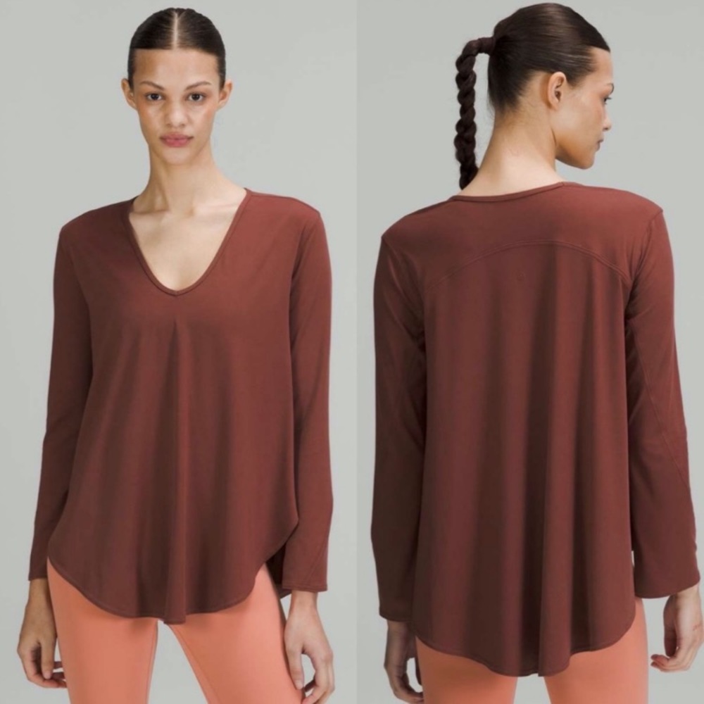 Lululemon Nulu relaxed fit yoga long sleeve shirt